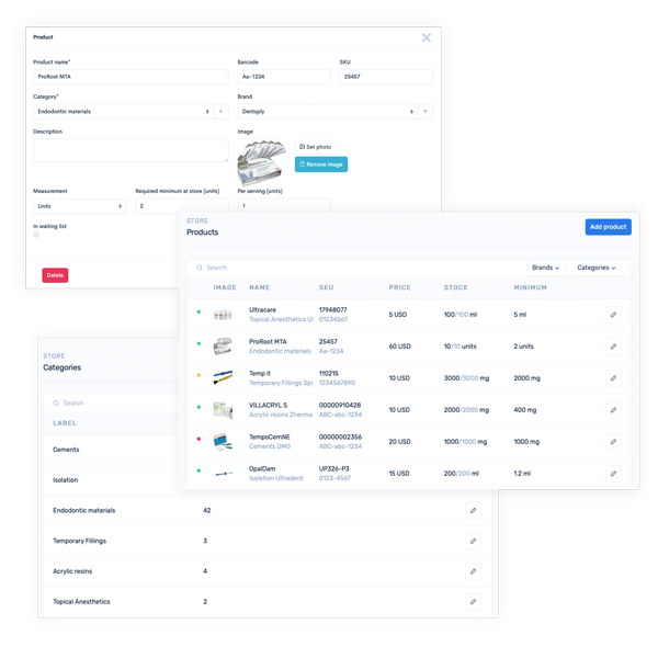 32Desk interface: Store